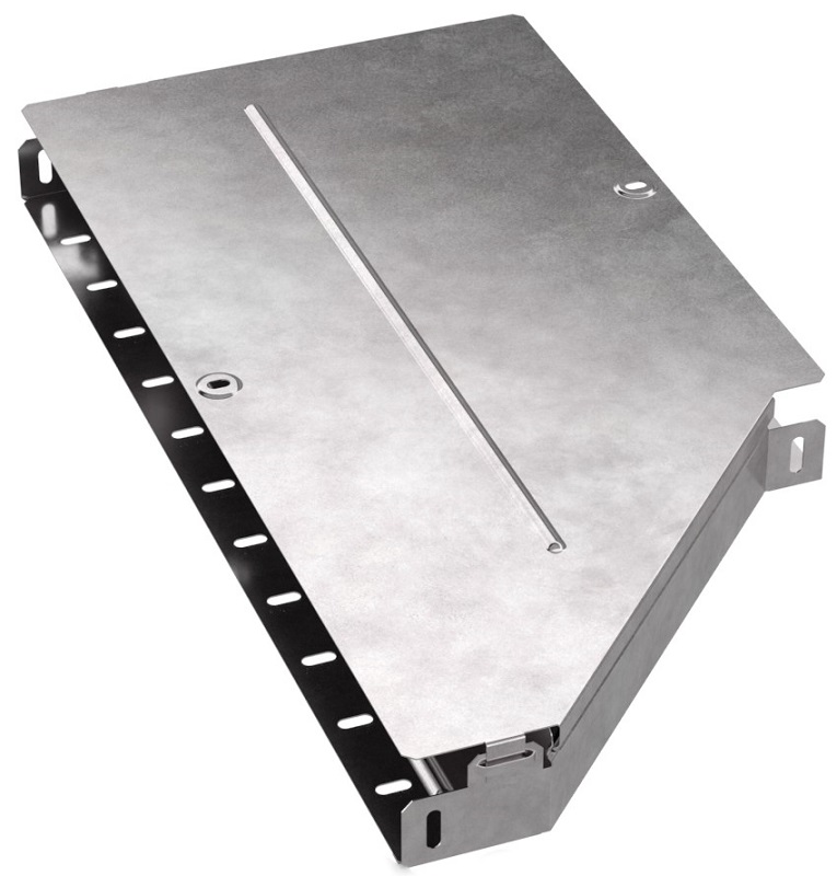 Переходник левый для лотка с крышкой Промрукав Стандарт 600х400х50 фото Переходник левый для лотка с крышкой Промрукав Стандарт 600х400х50 картинка